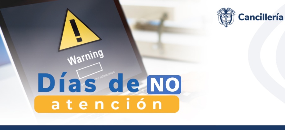 Embajada y consulados de Colombia en Venezuela no tendrán atención al público el 12 de octubre de 2023